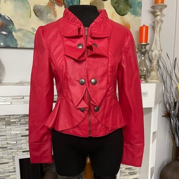 Ruby Rose faux leather crop jacket M - Picture 1 of 9